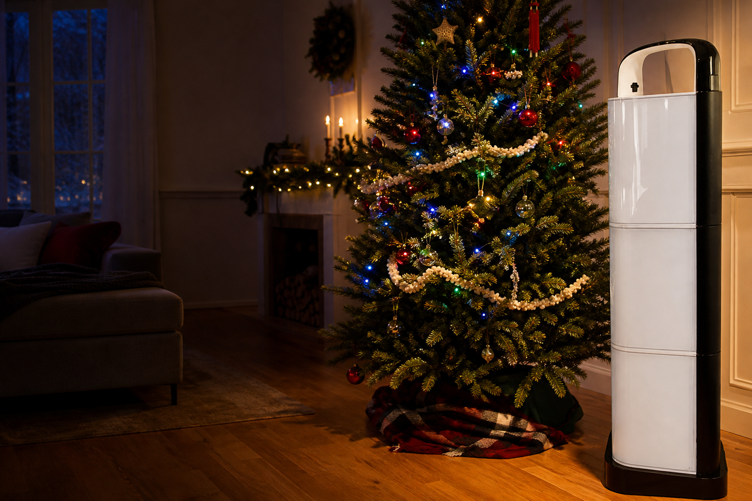 A warm home at dusk, ready for a more resilient electric life